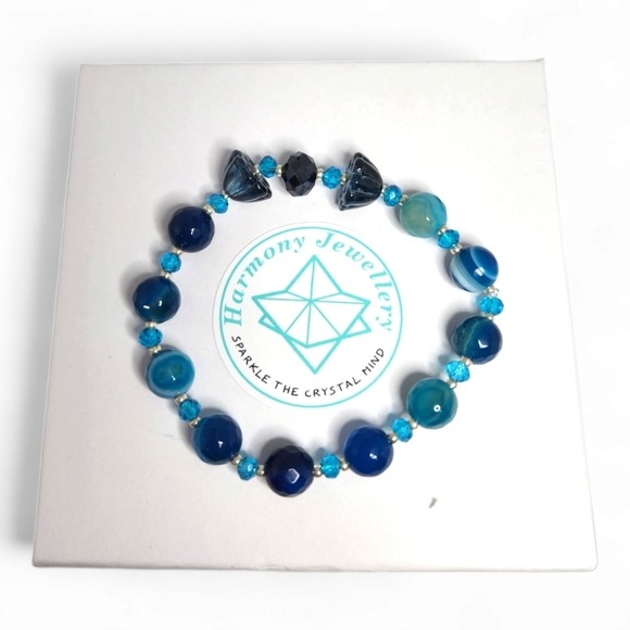 8 mm Blue Lace Agate / Assorted styles - Picture 2 of 5